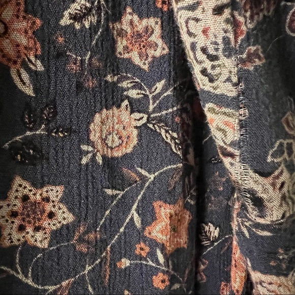 Free People Lucky Loosey Swing Dress Indigo Combo Size Large - Picture 13 of 16